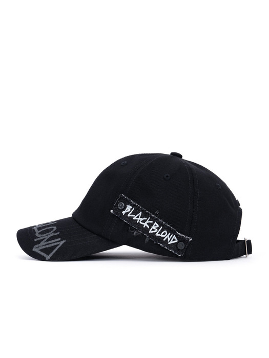 BBD Side Patch Shadow Graffiti Logo Cap (Black)