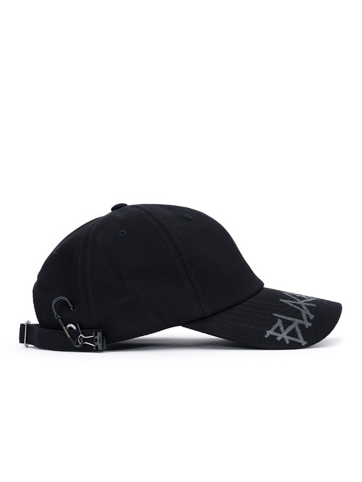 BBD Side Patch Shadow Graffiti Logo Cap (Black)