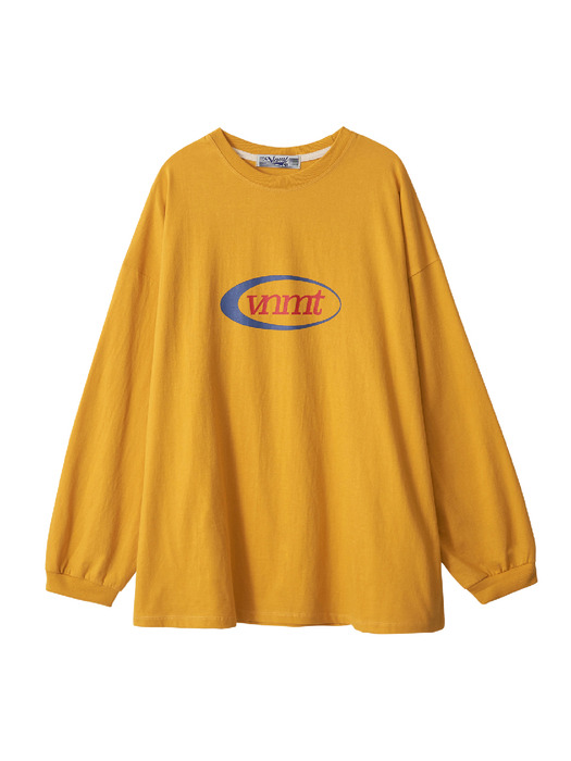 Sport logo supersize long sleeve t-shirt_yellow