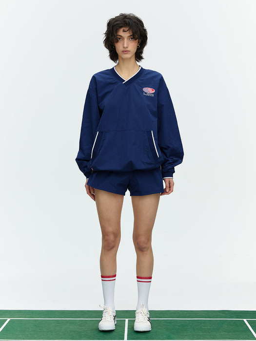 HEARTTRACK VNECK NYLON ANORAK JACKET_NAVY