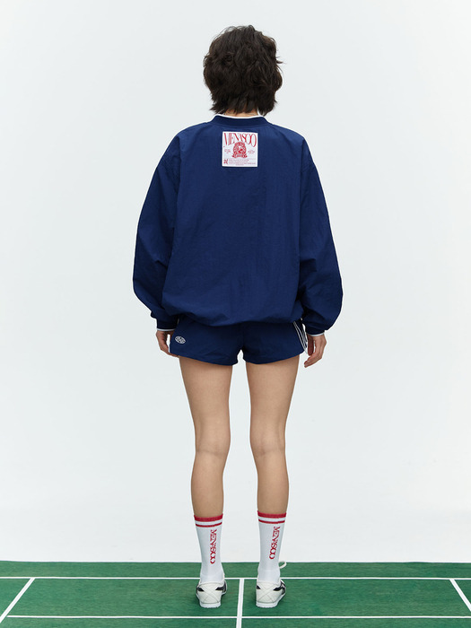 HEARTTRACK VNECK NYLON ANORAK JACKET_NAVY