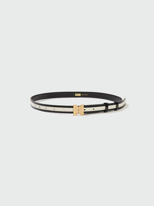 YENEE Pendant Belt - Ivory/Black
