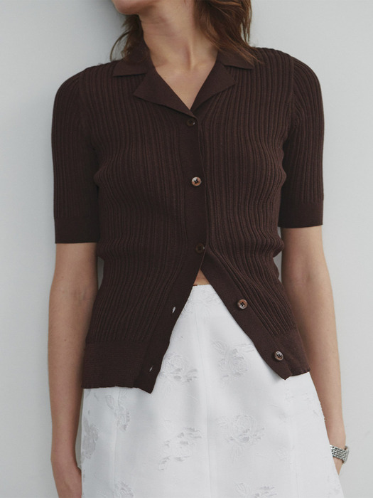 Open collar knit(Short sleeve ver.) SK4MP771-93