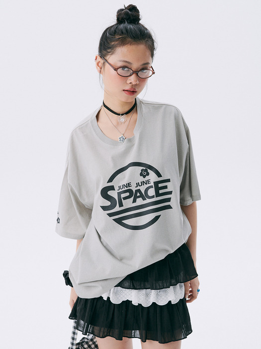 SPACE Boxy T-shirt_Grey