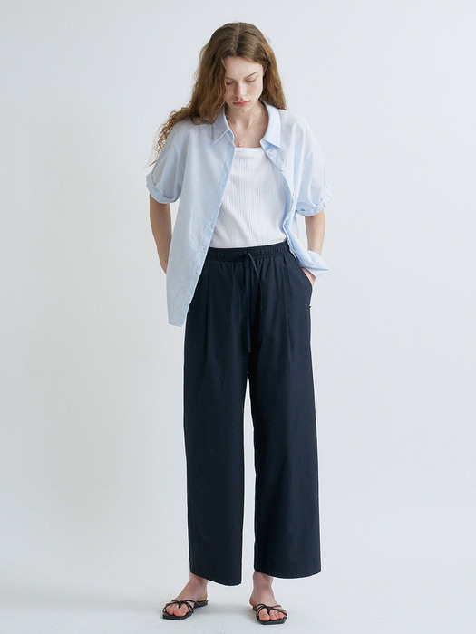 S Banding String Pants_Navy