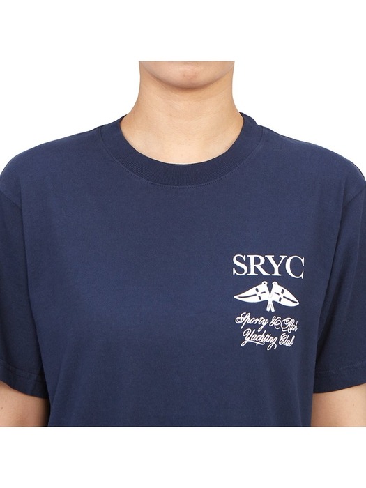 스포티앤리치 여성 반팔티셔츠 TS882NA NAVY