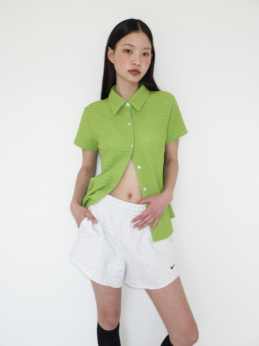 Suez Slim-fit Summer Shirts (Clover Green)