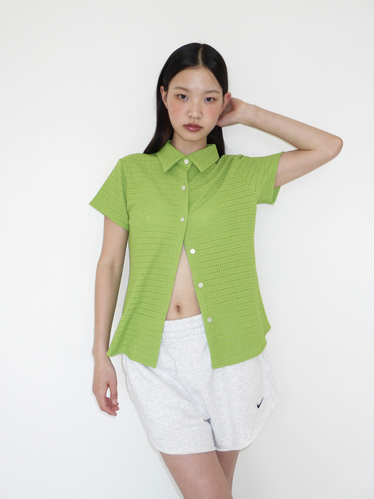 Suez Slim-fit Summer Shirts (Clover Green)