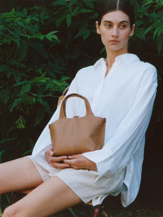 [단독]Panier Petit Bag_Embo Camel