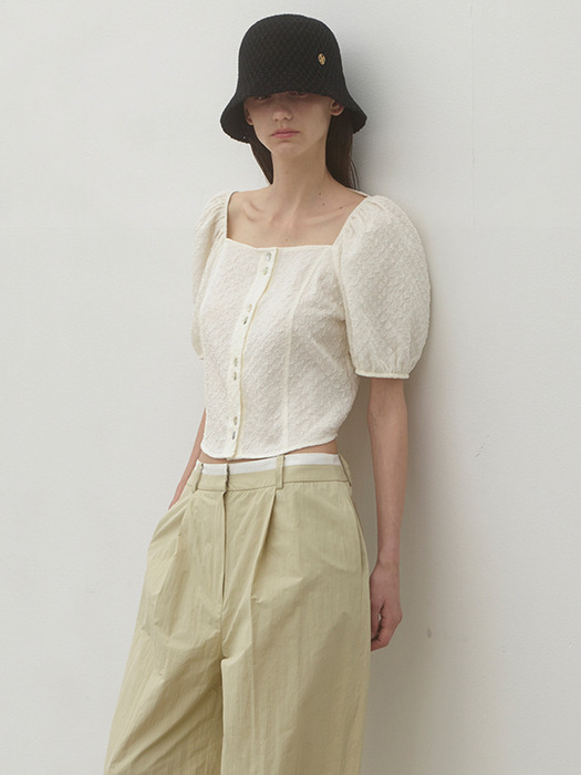 BENNY PUFF FEMININE BLOUSE(BL-4215)