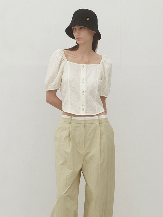 BENNY PUFF FEMININE BLOUSE(BL-4215)