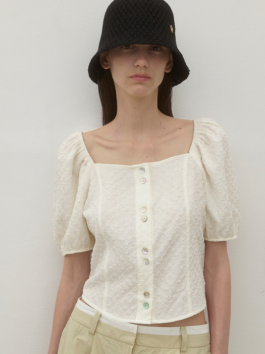 BENNY PUFF FEMININE BLOUSE(BL-4215)