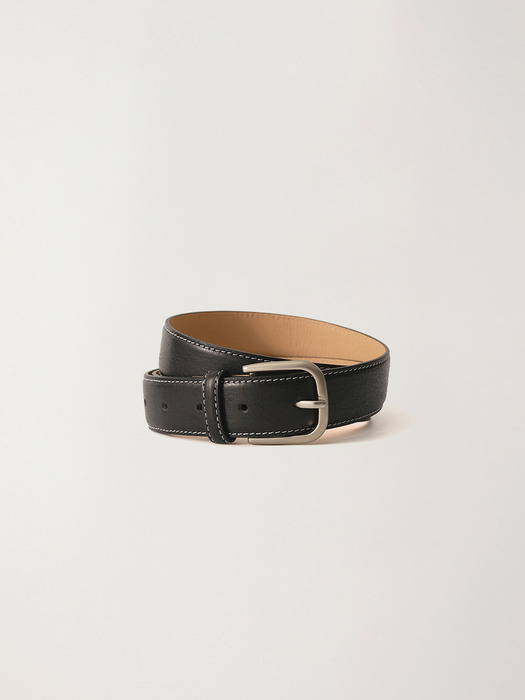 Classic leather belt (Black)