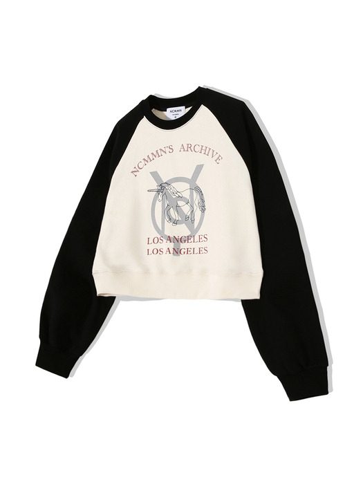 UNICORN CROP SWEATSHIRT BK