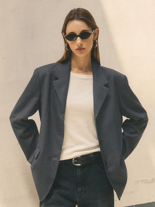 [Assential]Basic Slim Boat Neck T-Shirt_CTT333(2Color)