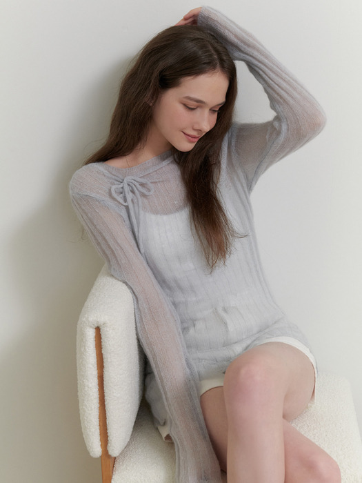 Dearest mohair knit (sky blue)