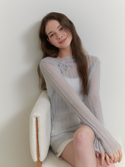 Dearest mohair knit (sky blue)