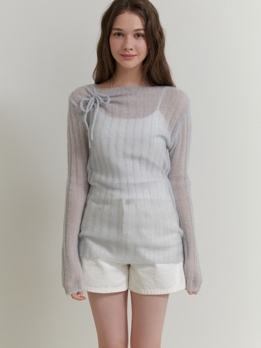 Dearest mohair knit (sky blue)