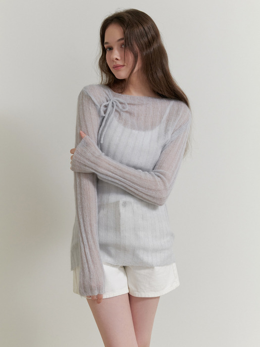 Dearest mohair knit (sky blue)