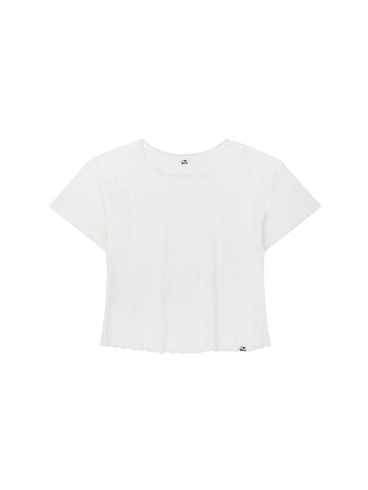 GURLS BASIC LACE T-SHIRT WHITE