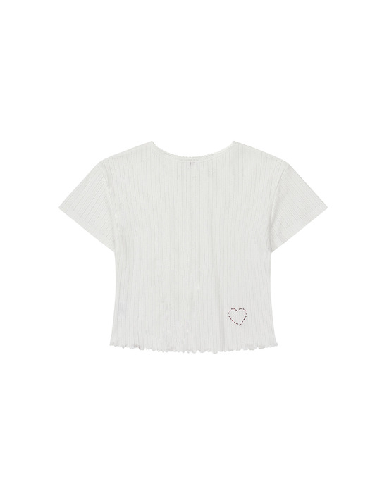 GURLS BASIC LACE T-SHIRT WHITE