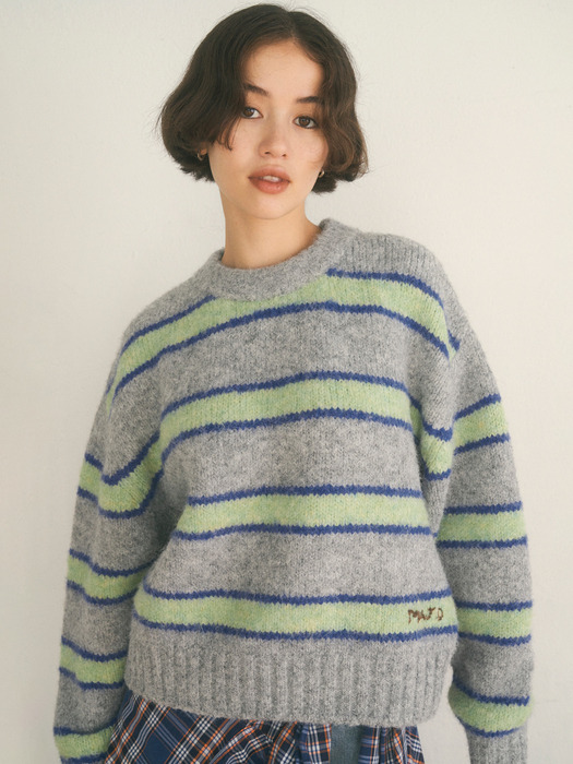 Paula Stripe Knit [2 COLOR]