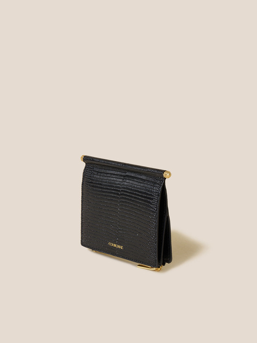 쿠론]Mael Half Wallet (Black)_RCWFX24645BKX