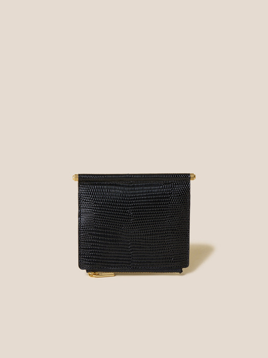 쿠론]Mael Half Wallet (Black)_RCWFX24645BKX