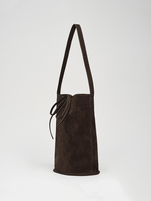 [2차 리오더] Bucket bag Suede Brown