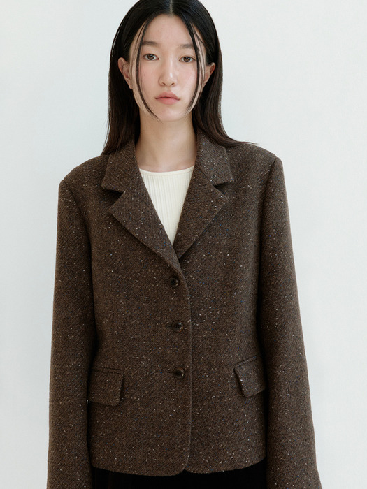 Classic Wool Jacket-Brown