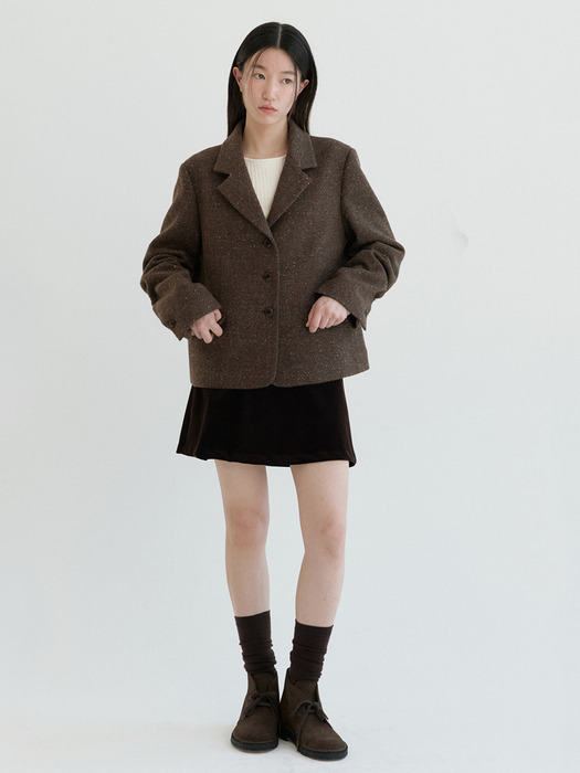 Classic Wool Jacket-Brown