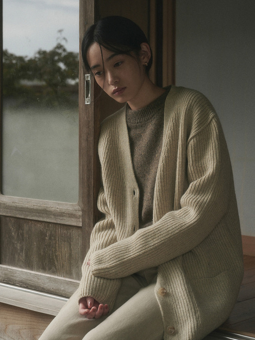 ETO WOOL KNIT CARDIGAN_IVORY