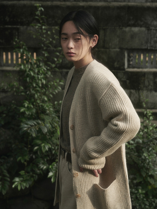 ETO WOOL KNIT CARDIGAN_IVORY