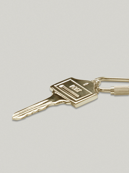 [folnua & fi,ore] MINI POST KEY RING - GOLD [2TYPE]