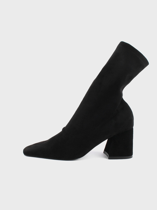 [리퍼브][220][Black] LUCY Square Ankle Boots