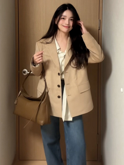 Suede Overfit jacket KL5SJ5990_91