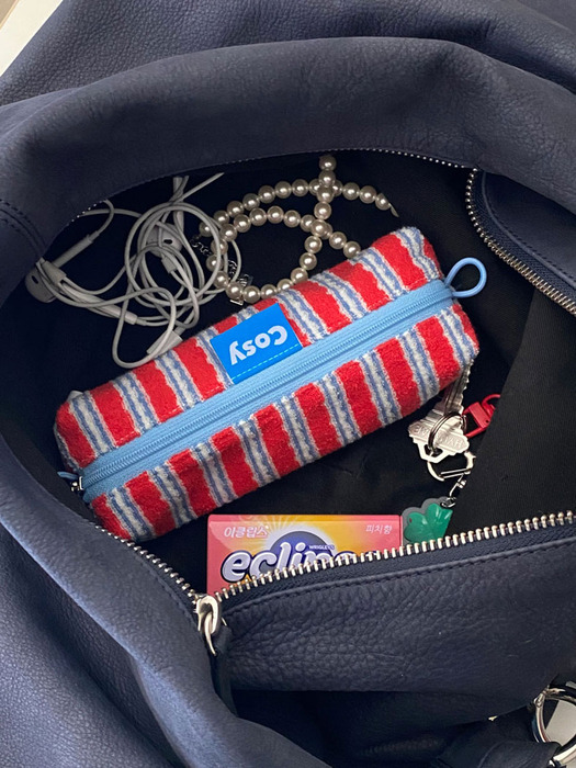 RASPBERRY PENNY PENCIL POUCH