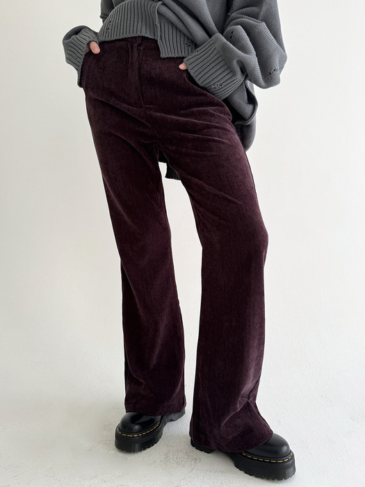 Bootcut Velvet Raspberry W컨셉(W CONCEPT)