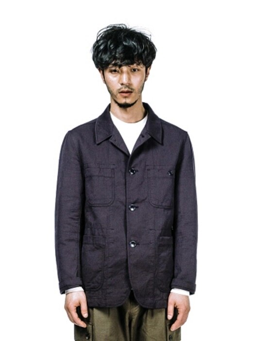 UNCONSTRUCTED CASUAL JACKET (Navy)