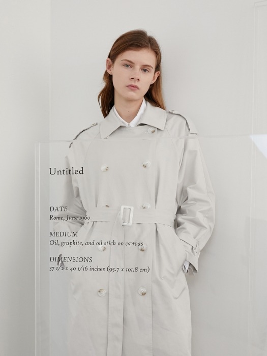 A COTTON TWILL TRENCH CT_LIGHT GREY