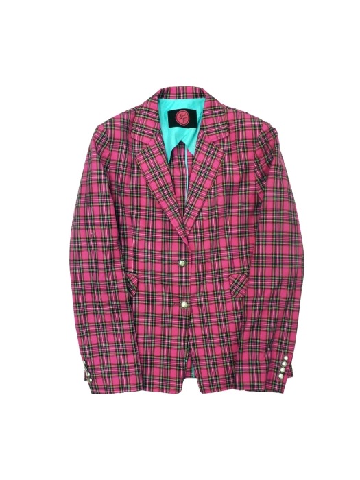 19S/S PINK CHECK JACKET