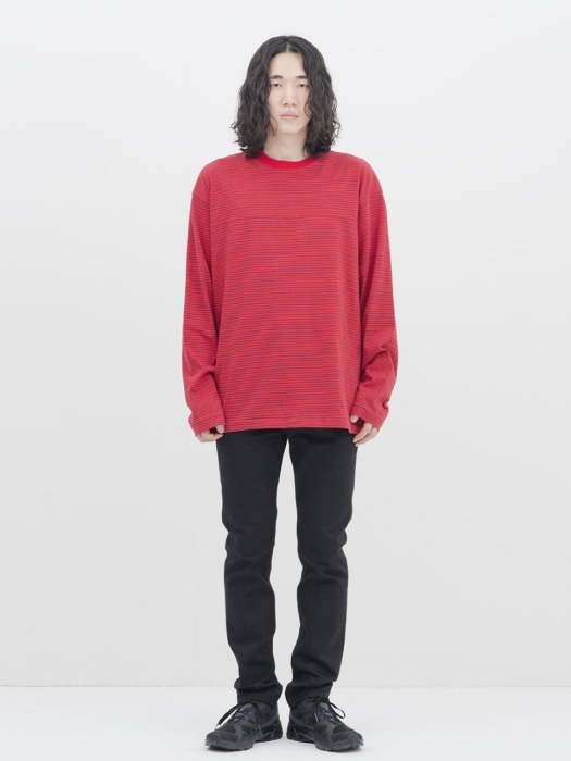Reversible L/S T-Shirt (Red Stripe)