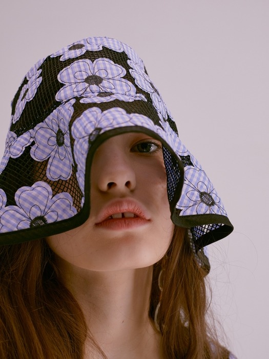 FLOWER EMBROIDERY LACE BUCKET HAT_2COLOR