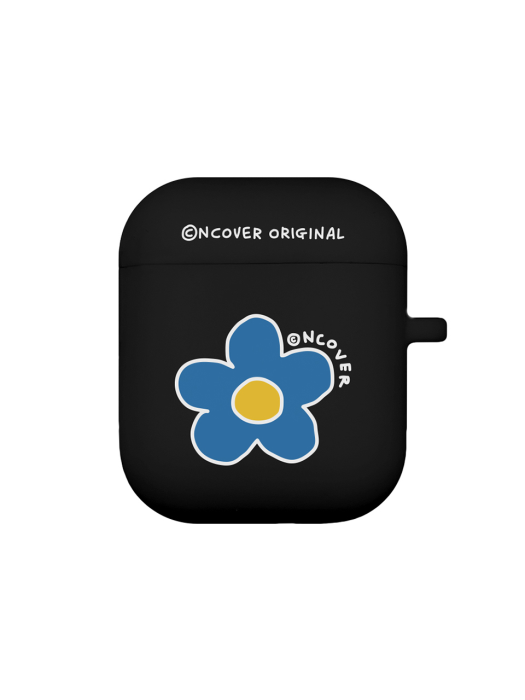Flower point-black(airpods jelly case)