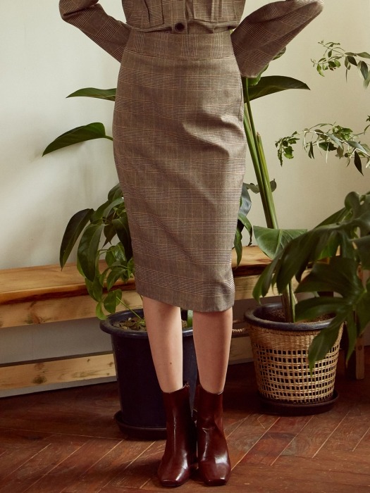 [By Joorti] J243 H skirt (check)