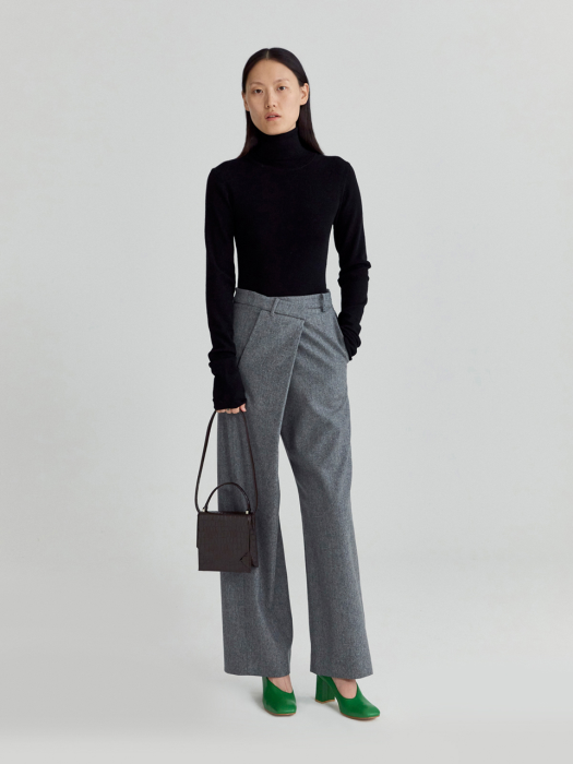 CROSSOVER TROUSERS (GREY)