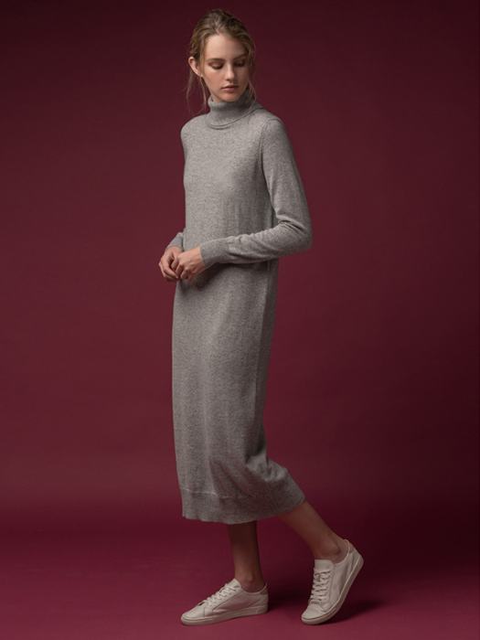 [FW19]Turtleneck Maxi Dress 8colors