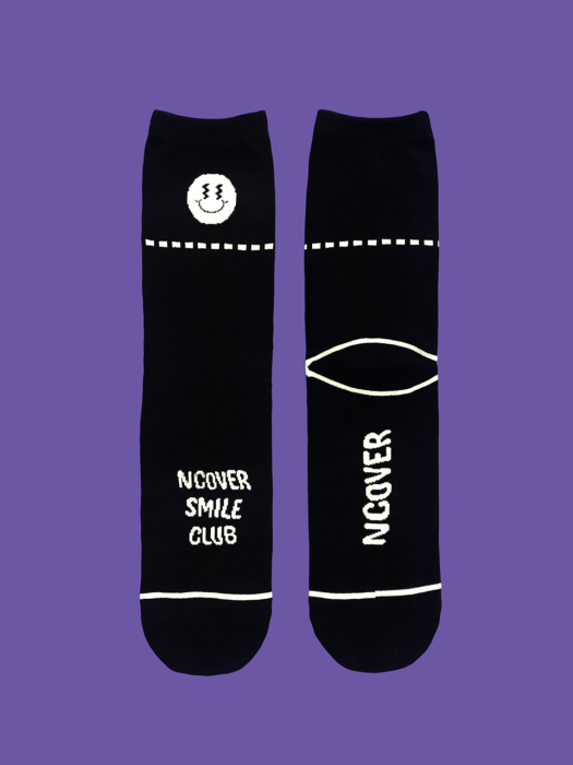 Smile club socks-black