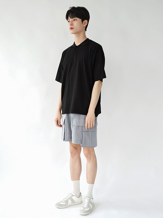 Hidden Minimal Collor over Knit (Black)