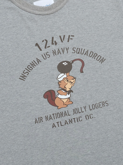U.S Navy Style T-shirts (Gray)